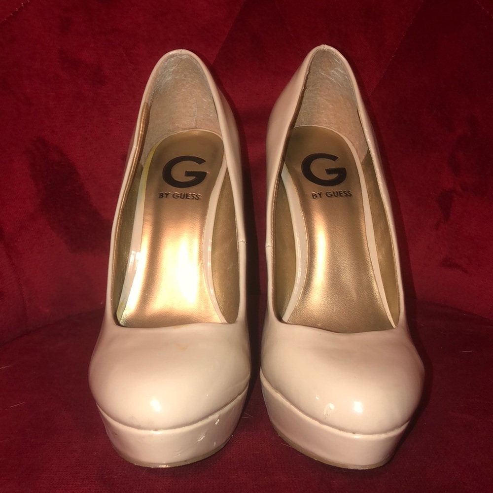 Nude Platform Heels - Picture 2 of 4